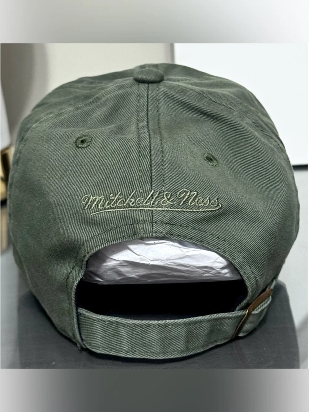 Mitchell & Ness MLB NY Yankees Tonal Logo‎ Dad Hat, MOSS GREEN